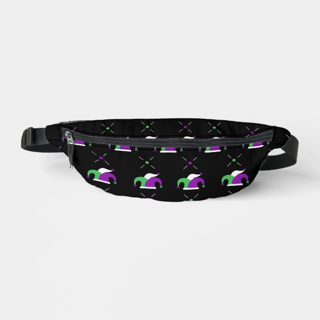 Mardi Gras Jester Hat Fanny Pack (Front)