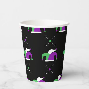 Mardi Gras Jester Hat Pattern Cup