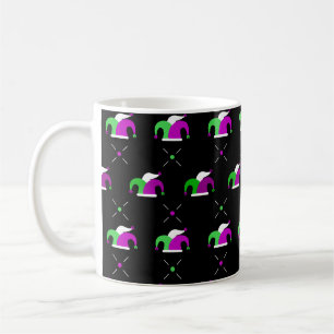 Mardi Gras Jester Hat Pattern Mug