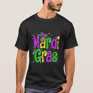 Mardi Gras Jester New Orleans Carnival Outfit Wome T-Shirt