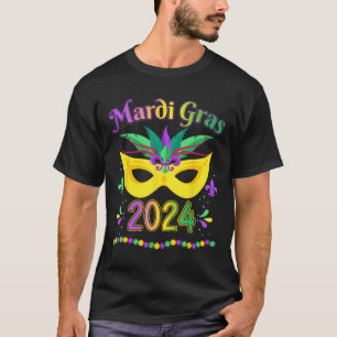 Mardi Gras Jester Outfit Kids Girls Boys Men Women T-Shirt