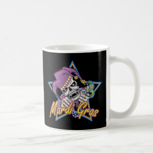 Mardi Gras Jester Skull Coffee Mug