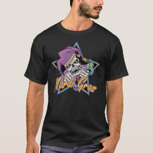 Mardi Gras Jester Skull T-Shirt