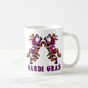 Mardi Gras Jesters Coffee Mug