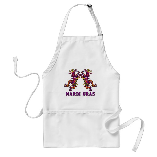 Mardi Gras Jesters Standard Apron (Front)