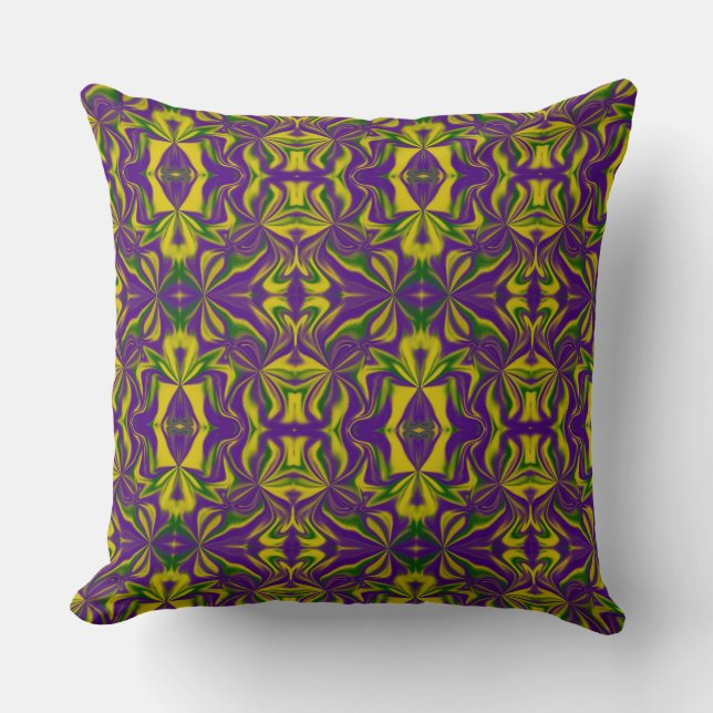 Mardi Gras Kaleidoscope Cushion (Front)
