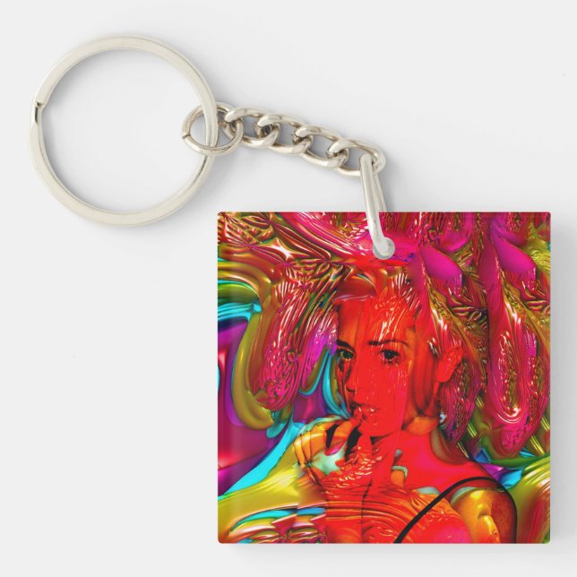 Mardi Gras Key Ring (Front)