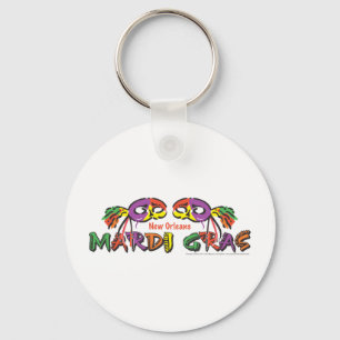 Mardi Gras Key Ring