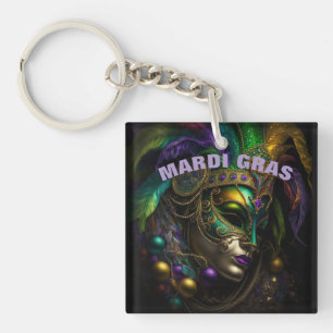 Mardi Gras Key Ring