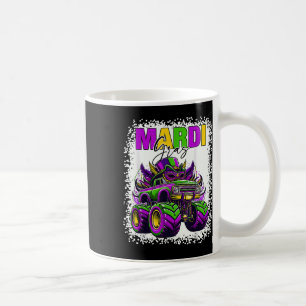 Mardi Gras Kids Outfit Monster Truck 2025 Toddlers Coffee Mug
