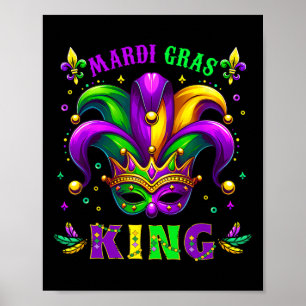 Mardi Gras King Fun Mardi Gras Carnival 2025 Gift Poster