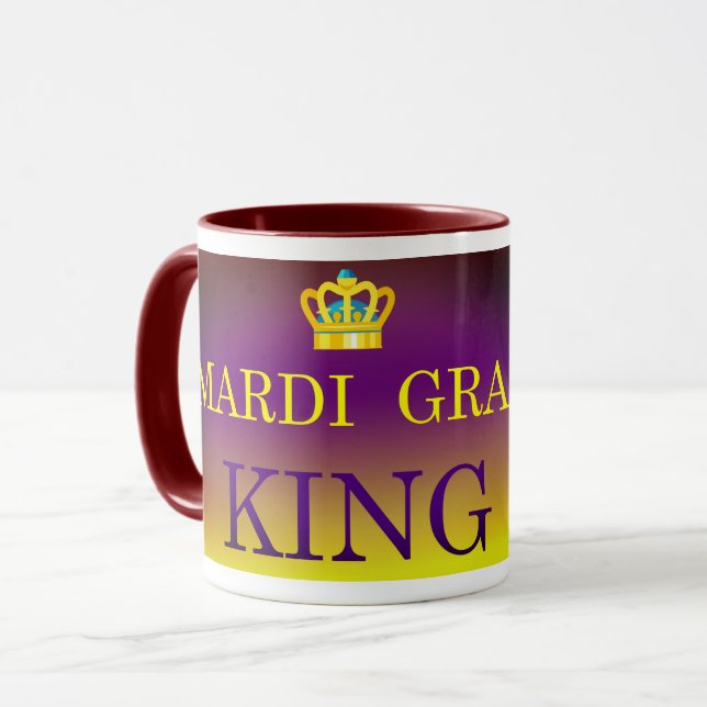 Mardi Gras King Mug (Front Left)