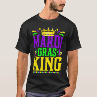 Mardi Gras King Parade Mardi Gras Carnival Men Dad T-Shirt