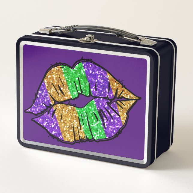Mardi Gras Kiss Lunchbox (Front)