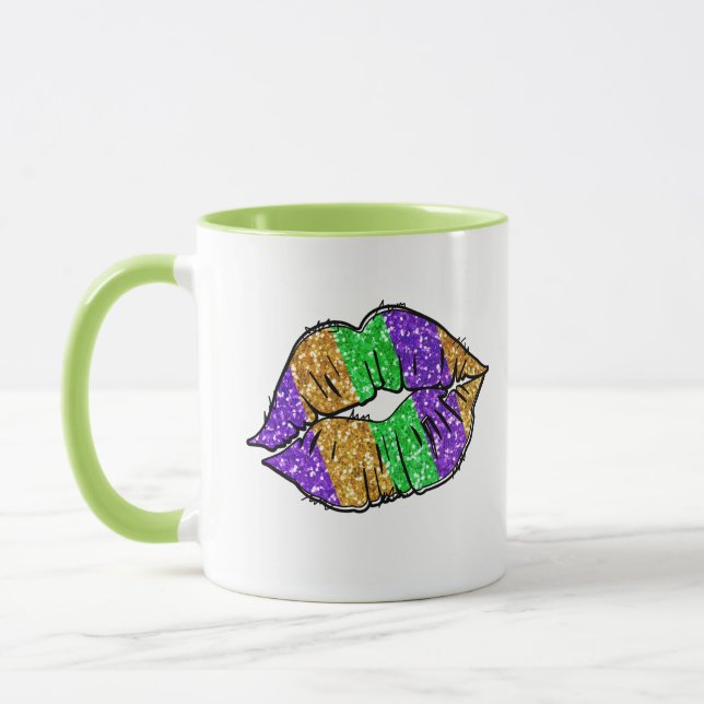 Mardi Gras Kiss Mug (Left)