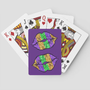 Mardi Gras Kiss Playing Cards