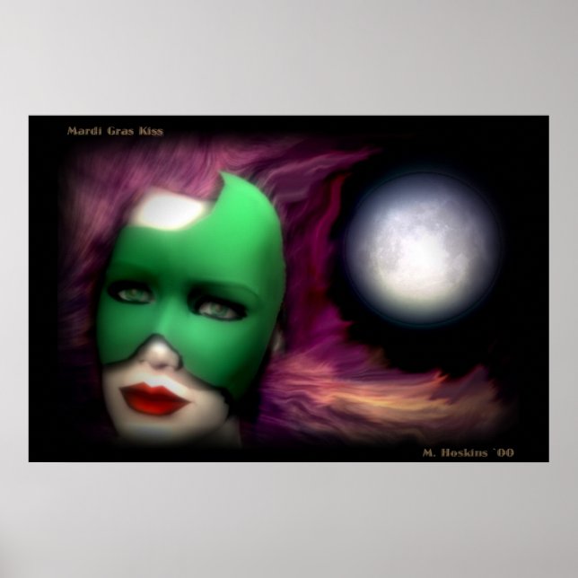 Mardi Gras Kiss Poster (Front)