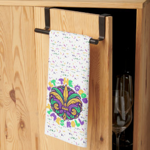 Mardi gras Kitchen Towels