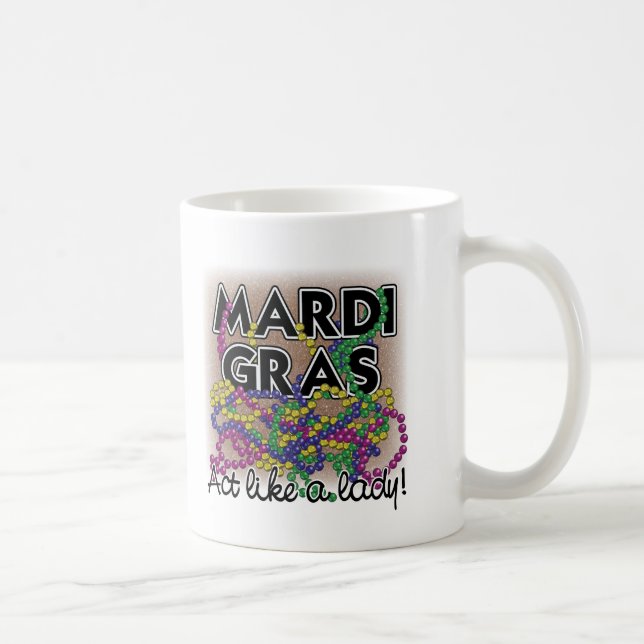 Mardi Gras Lady Mug (Right)