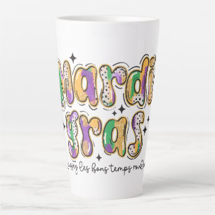 Mardi Gras Laissez Les Bons Temps Rouler Latte Mug