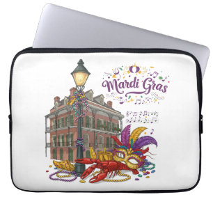 Mardi Gras Laptop Sleeve