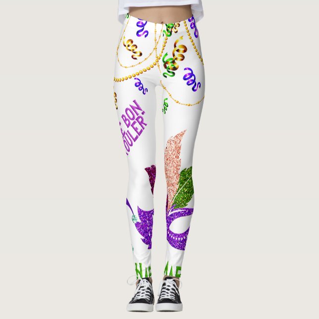 Mardi Gras Leggings (Front)