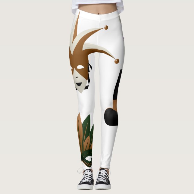 Mardi Gras Leggings (Front)