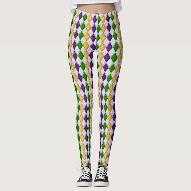 Mardi Gras Leggings (Front)