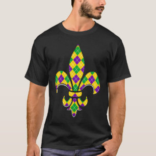 Mardi Gras Leopard Fleur De Lys Symbol Mardi Gras T-Shirt