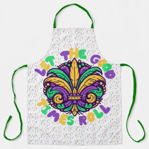 Mardi Gras Let the good times roll Apron