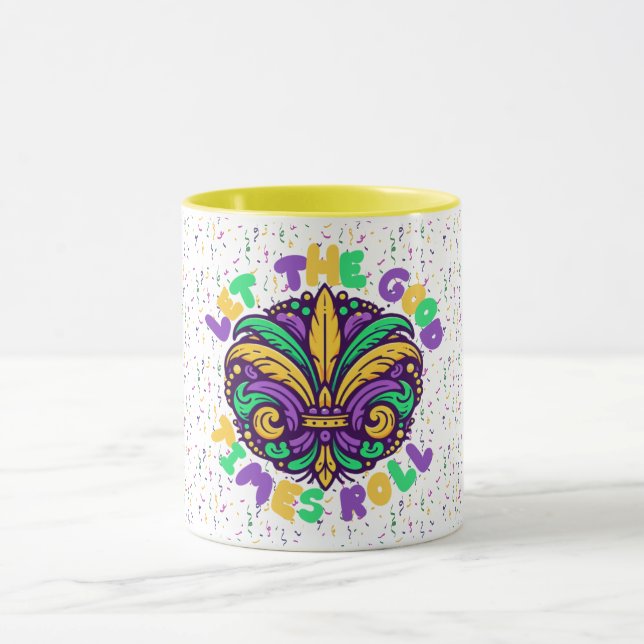 Mardi Gras Let the good times roll Mug (Center)