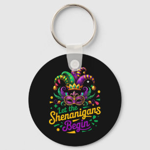 Mardi Gras Let The Shenanigans Begin Men Women Kid Key Ring