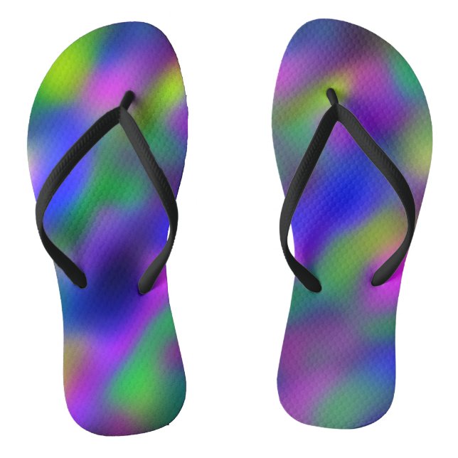 Mardi Gras Limelight Flip Flops (Footbed)