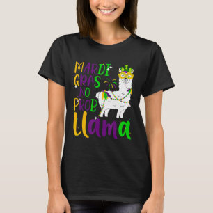 Mardi Gras Llama  Carnival Fat Tuesday Party Men W T-Shirt