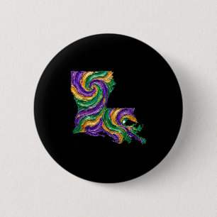 Mardi gras louisiana state Mardi gras louisiana st 6 Cm Round Badge