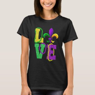 Mardi Gras Love Vintage Fleur De Lys Apparel, Men T-Shirt