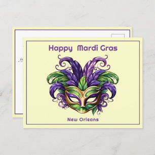 💚💜💛 Mardi Gras Magic  Postcard
