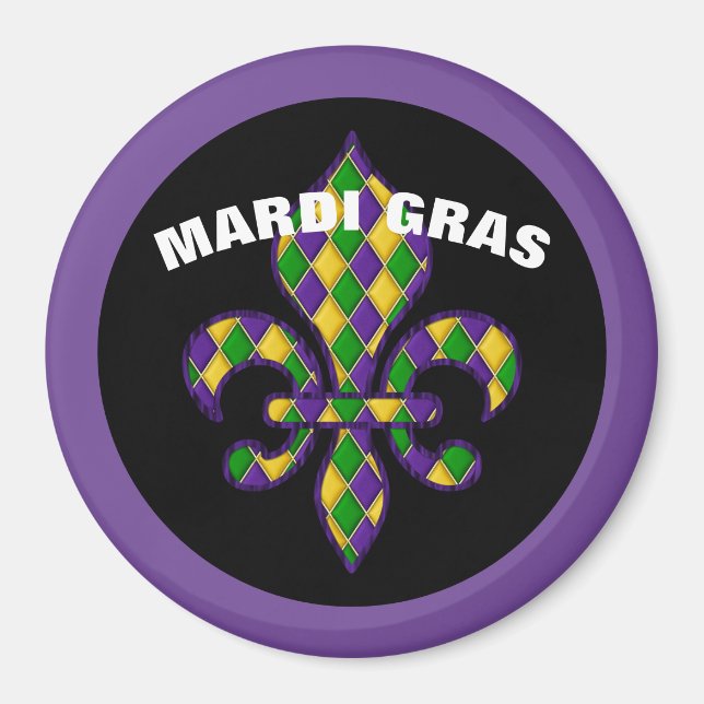 Mardi Gras Magnet (Front)