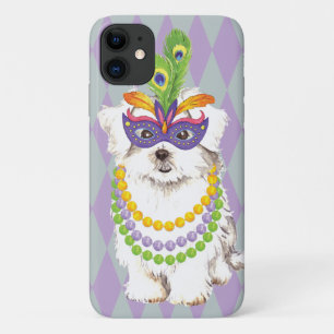 Mardi Gras Maltese iPhone 11 Case