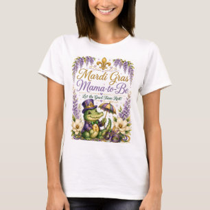 Mardi Gras Mama-to-Be Baby Shower Shirt