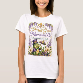 Mardi Gras Mama-to-Be Baby Shower Shirt