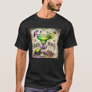 Mardi Gras Margaritas Beads New Orleans NOLA Men W T-Shirt