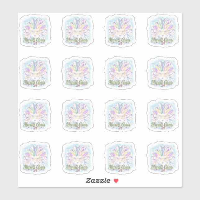 Mardi Gras mask!  (Sheet)