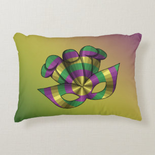 Mardi Gras Mask Accent Pillow
