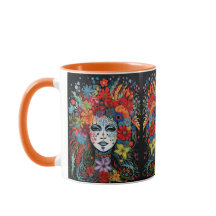 Mardi Gras Mask Add Name Flower Headdress