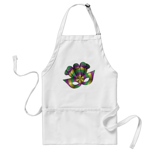 Mardi Gras Mask Apron (Front)