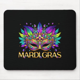Mardi Gras Mask Beads Carnival Women Girl Kid Todd Mouse Mat
