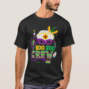Mardi Gras Mask Boo Boo Crew Nurse, Mardi Gras T-Shirt