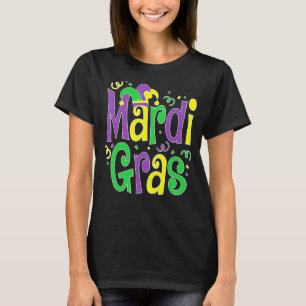 Mardi Gras Mask Carnival New Orleans Mardi Gras Ha T-Shirt