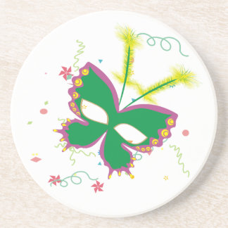 Mardi Gras Mask Coaster